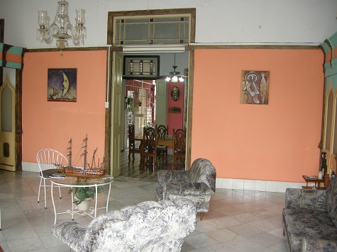 'Living room' Casas particulares are an alternative to hotels in Cuba.